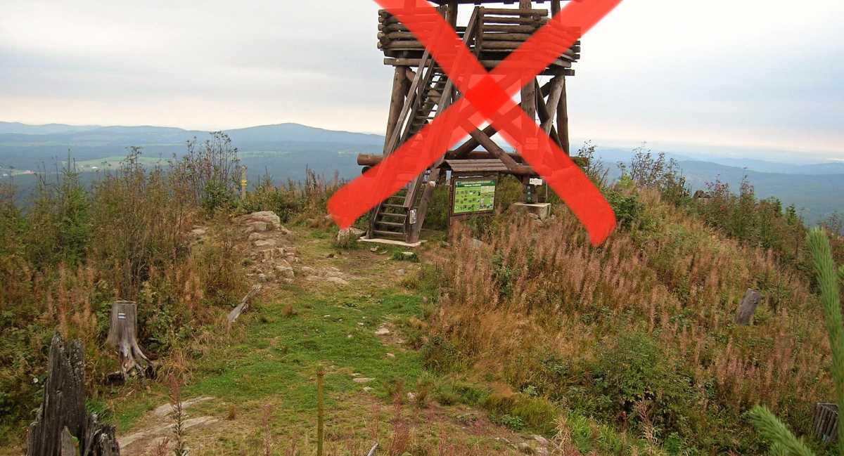 Foto k Uzavření rozhledny Knížecí stolec